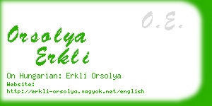 orsolya erkli business card